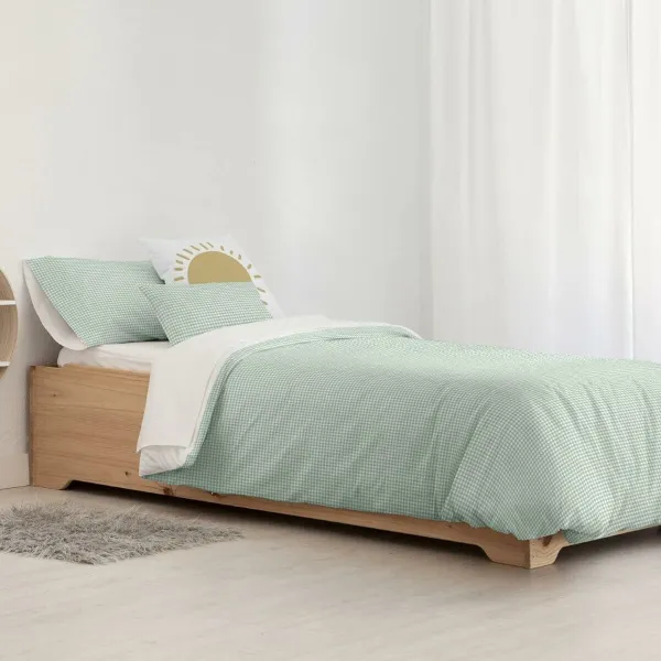 Пододеяльник Kids&Cotton Vichy Мята 180 x 220 cm