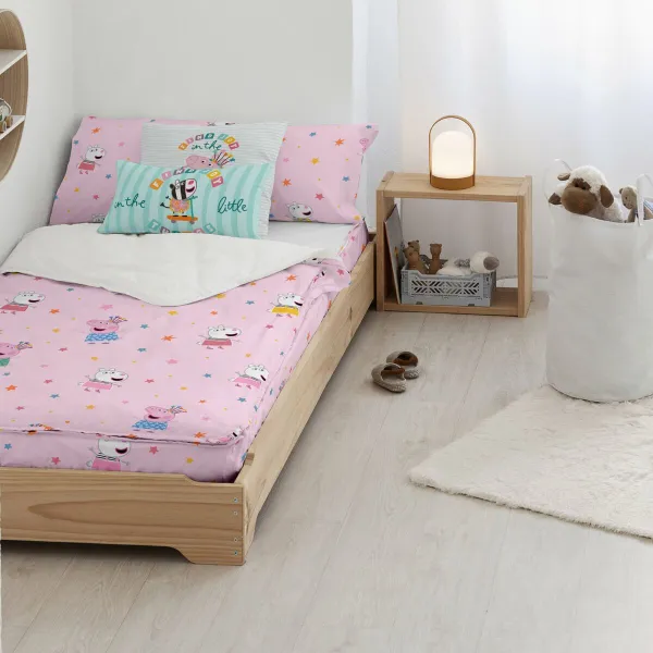 Zipper Bedding Peppa Pig Awesome Multicolour 90 x 200 cm 90 x 1 x 200 cm