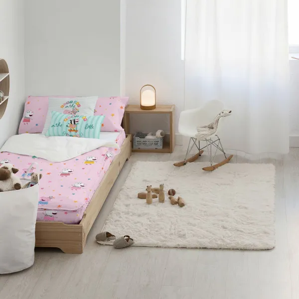 Patalynė su užtrauktuku Peppa Pig Awesome Spalvotas 90 x 200 cm 90 x 1 x 200 cm