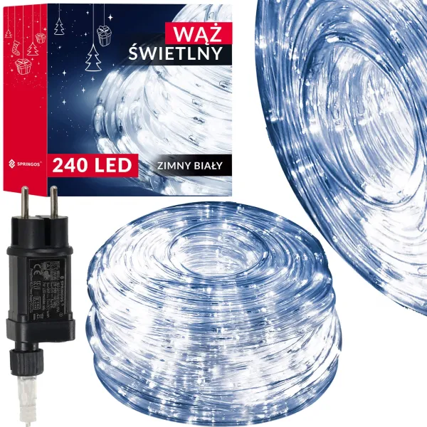 Valoletku 240 Led Springos CL4114 kylmä valkoinen 11,5 m