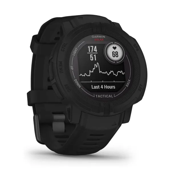 Nutikell Garmin Instinct 2 Solar Tactical Edition Must 0,9" 45 mm