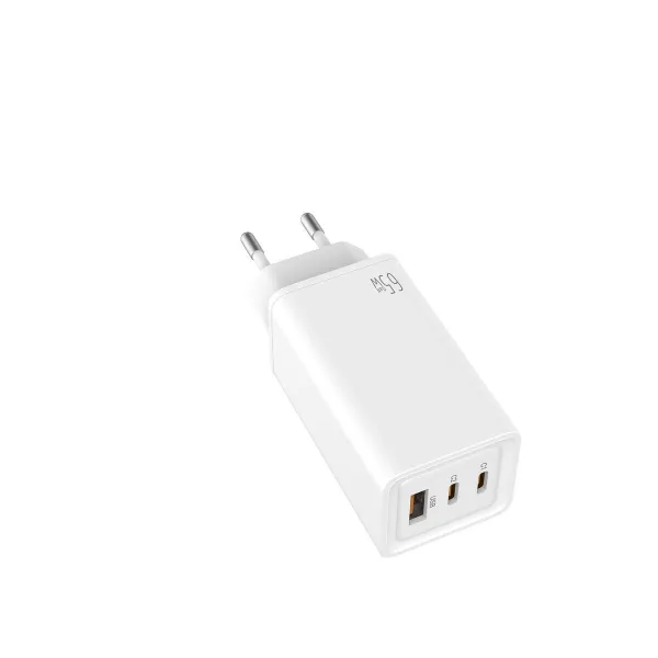 Wall Charger LEOTEC LECSPH65W3W White 65 W