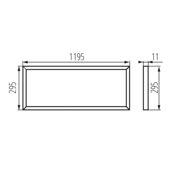 Recessed-mounted LED panel BRAVO S / SU