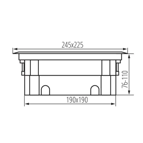 Floor installation box BIURO