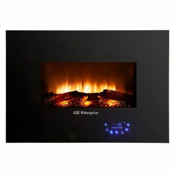 Decorative Electric Chimney Breast Orbegozo CM 8000 Black 1800 W
