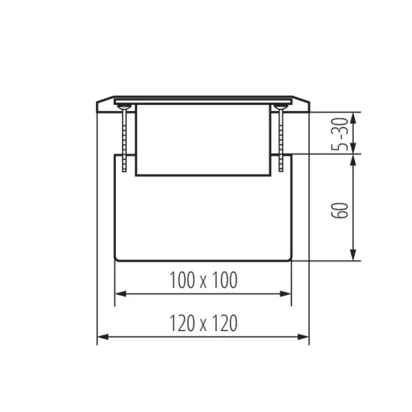 Floor installation box BIURO