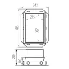 Case for concrete floor boxes BIURO