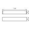 T8 LED tube linear fittings ALIN 4LED 1540mm NT