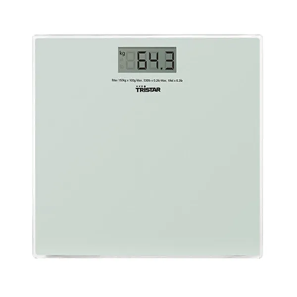 Skaitmeninės vonios kambario svarstyklės Tristar WG-2419 Báscula Balta stiklas 150 kg 2 g
