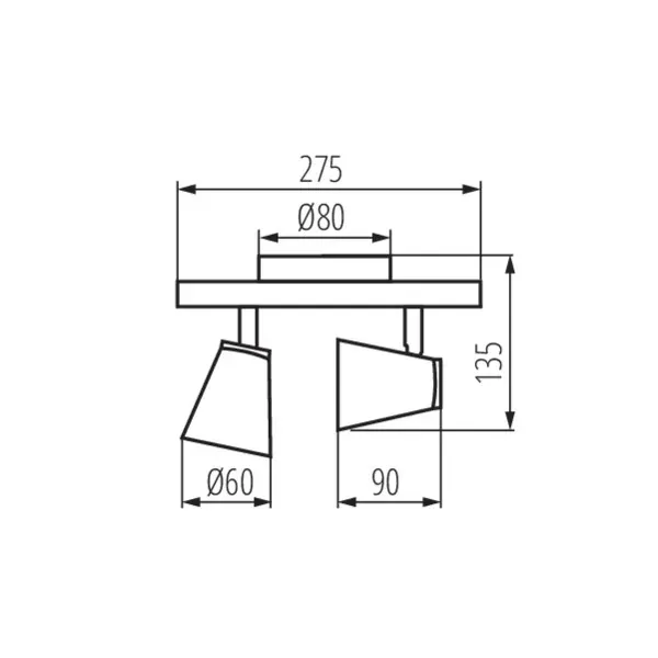 Wall & ceiling lighting fitting ENALI