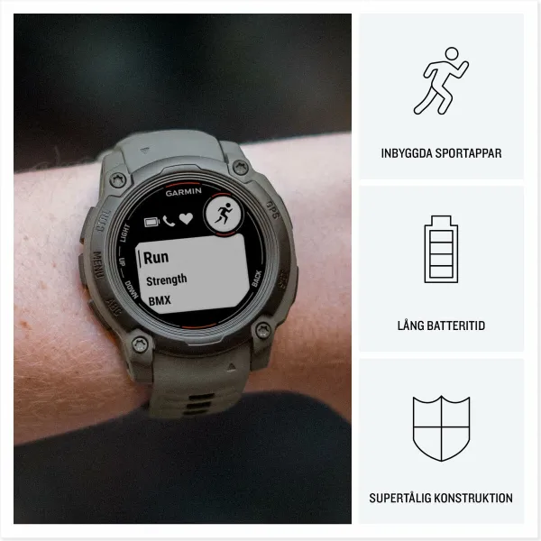 Nutikell Garmin Instinct E 2 Must 1,2" 40 mm
