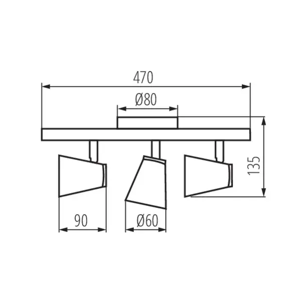 Wall & ceiling lighting fitting ENALI