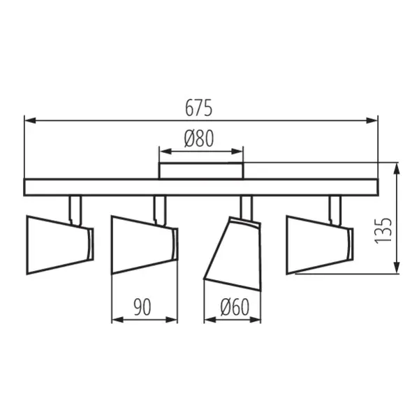 Wall & ceiling lighting fitting ENALI