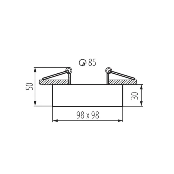 Ring for spotlight fittings MINI GORD