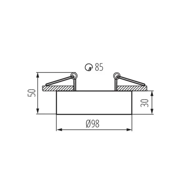 Ring for spotlight fittings MINI BORD