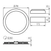 Downlight fitting ROUNDA V2LED