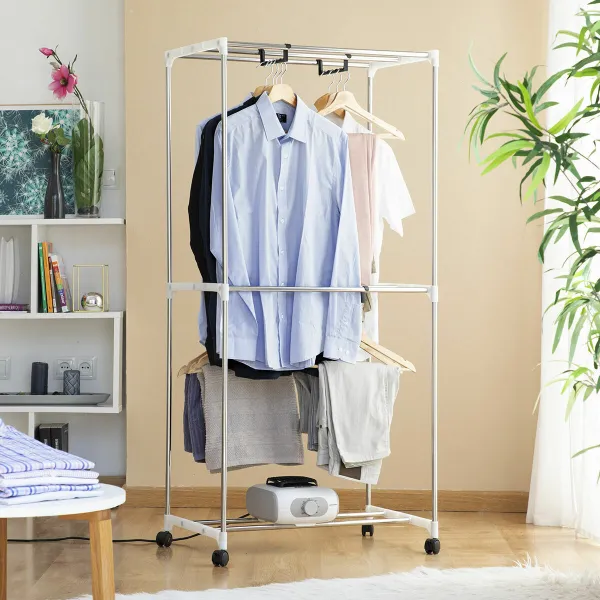 Nešiojama elektrinė džiovykla su 2 lygiais Dupledry Blue InnovaGoods 1200 W
