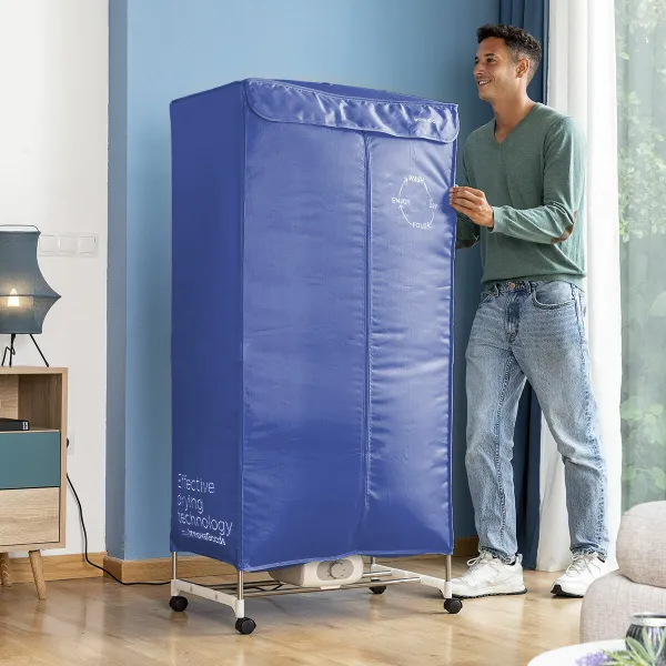 Nešiojama elektrinė džiovykla su 2 lygiais Dupledry Blue InnovaGoods 1200 W