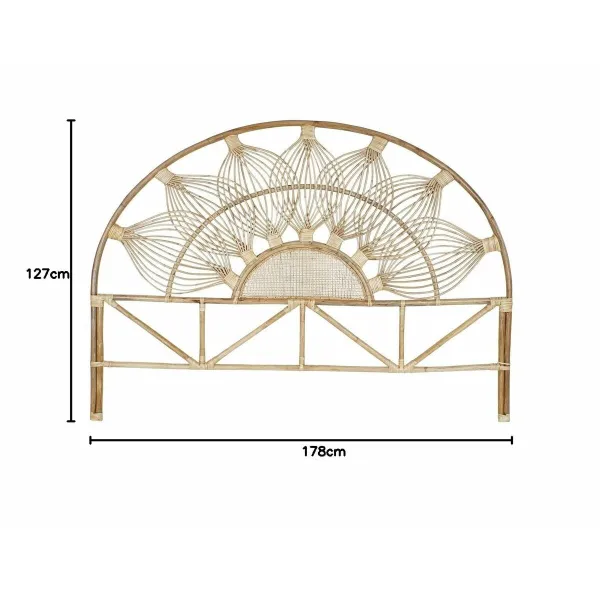 Изголовье кровати DKD Home Decor Коричневый (Пересмотрено B)