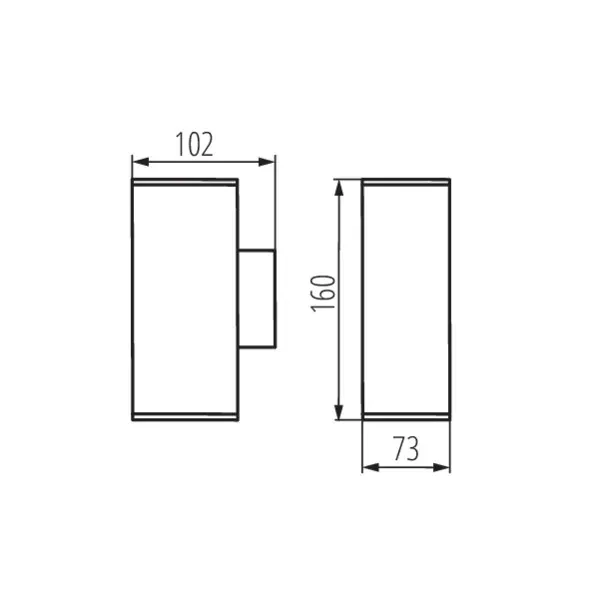 Garden light fitting with replaceable light source GORI