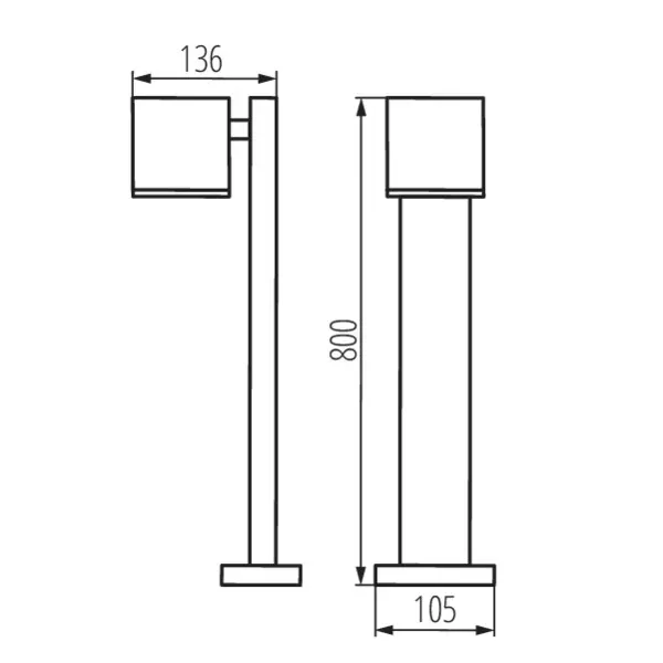 Garden light fitting with replaceable light source GORI