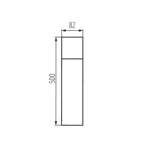 Garden light fitting with replaceable light source VADRA