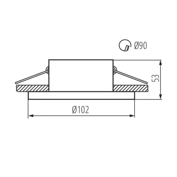 Ring for spotlight fittings IMINES