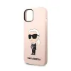 Karl Lagerfeld Silicone NFT Ikonik - Case for iPhone 14 Plus (Pink)