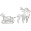 CL1222 APGAISMOJUMS ZIEMEĻBRIEDIS AR SLEIGH 480 LED