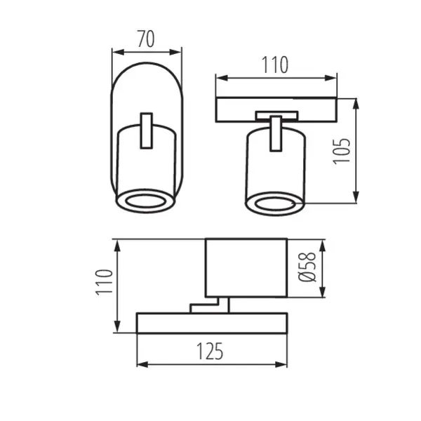 Wall & ceiling lighting fitting LAURIN