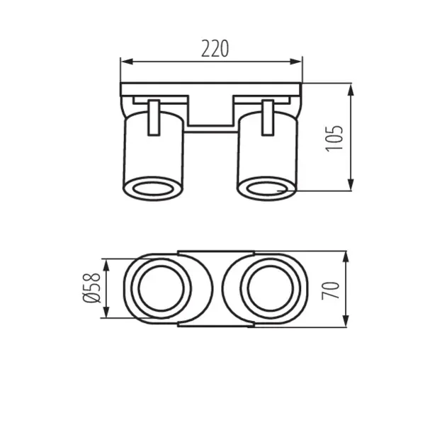 Wall & ceiling lighting fitting LAURIN