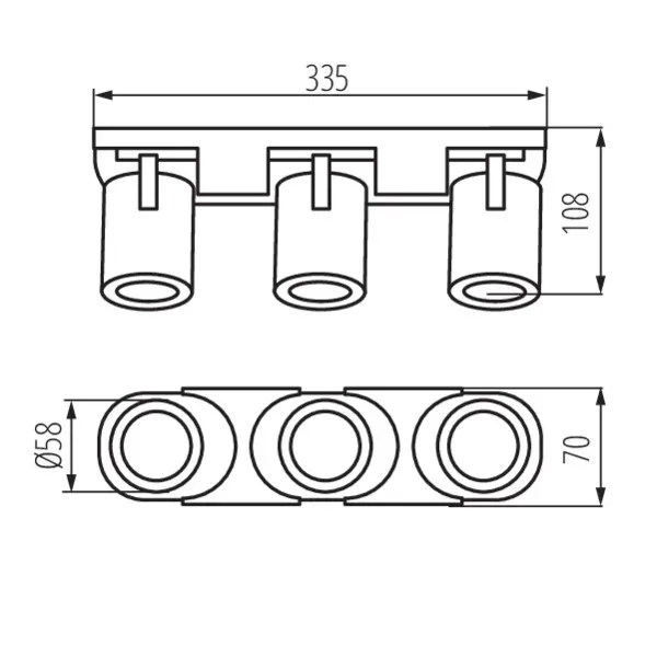 Wall & ceiling lighting fitting LAURIN