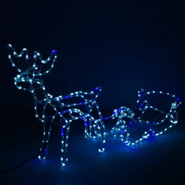 CL1225 Светильник "Олень с санями" 288 светодиодов