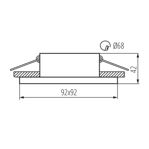 Ring for spotlight fittings SIMEN DSL