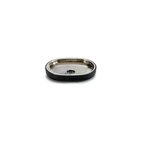 Soap dish Silver Stainless steel Plastic 9,5 x 2,5 x 13 cm