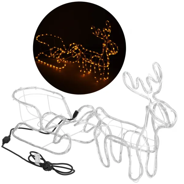 CL1226 LIGHT REINDER С 192-СВЕТОДИОДНЫМИ СЛЕЙДЕРАМИ