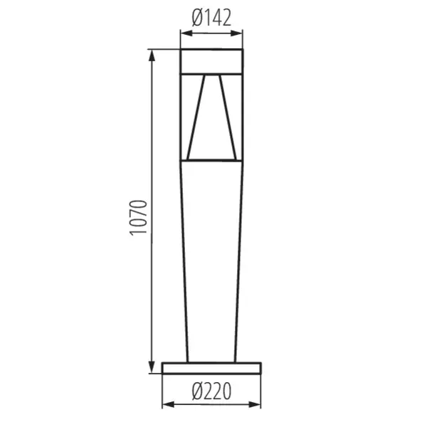 Architectural lighting with replaceable source of light INVO TR