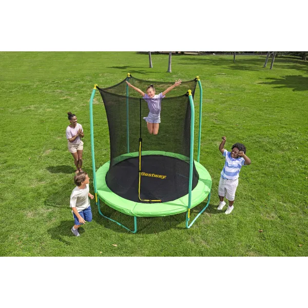 Bērnu batuts ar drošības tīklu Bestway 244 x 220 cm