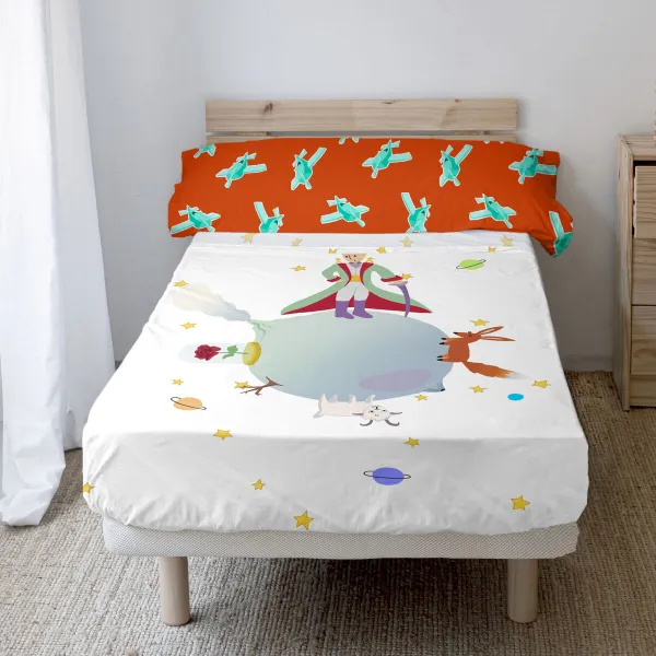 Pussilakana ilman täytettä HappyFriday LE PETIT PRINCE Monivärinen Sänky 80/90 2 Kappaletta