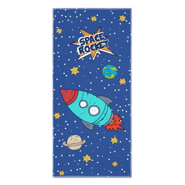 Kylpypyyhe HappyFriday Mr Fox Space Rocket Monivärinen 70 x 150 cm