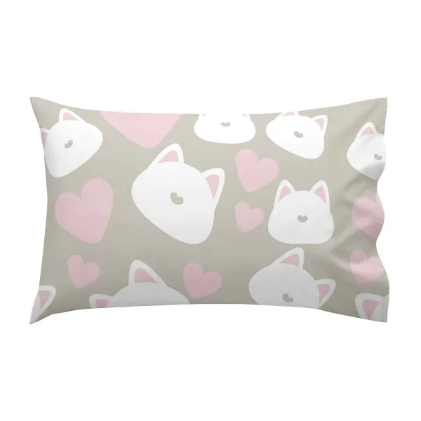 Cot Bedding Set HappyFriday Happynois Kitty Multicolour