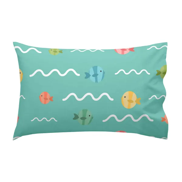Cot Bedding Set HappyFriday Happynois World Map Multicolour