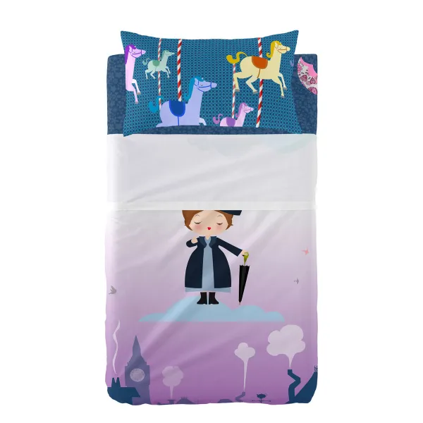 Cot Bedding Set HappyFriday Mr Fox Nanny Multicolour