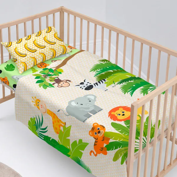 Cot Bedding Set HappyFriday Mr Fox Wild Multicolour