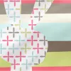 Vaikiškos lovelės apsauga HappyFriday Moshi Moshi Rabbit family Spalvotas 210 x 40 cm