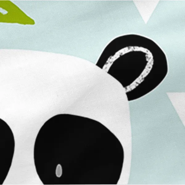 Gultas veļa ar rāvējslēdzēju un segu HappyFriday Moshi Moshi Panda Garden Blue Zils 42 x 20 x 50 cm