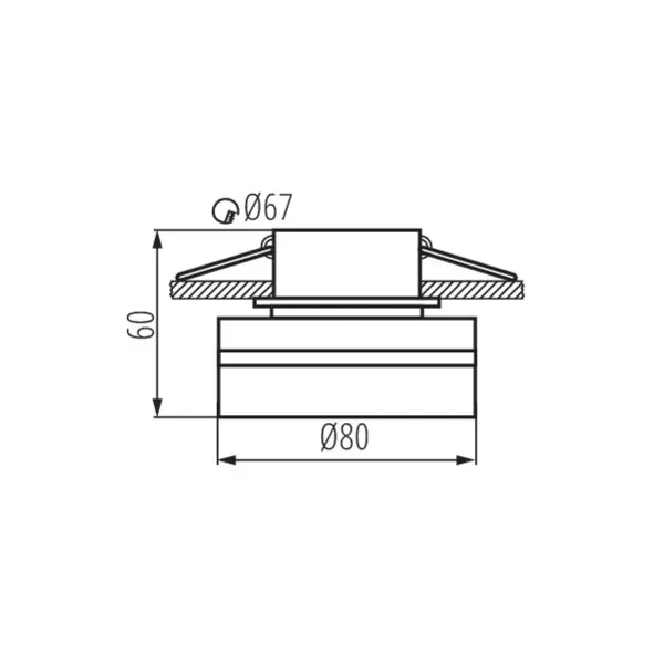 Ring for spotlight fittings GOVIK