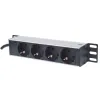 10" Multi-Socket Adaptor with 4 Power Points Intellinet 714020 Grey (1,8 m)