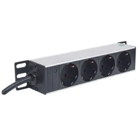 10" Multi-Socket Adaptor with 4 Power Points Intellinet 714020 Grey (1,8 m)
