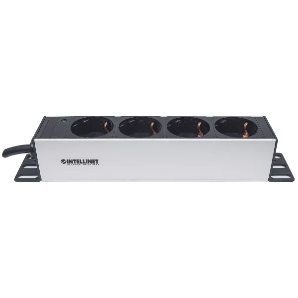 10" Multi-Socket Adaptor with 4 Power Points Intellinet 714020 Grey (1,8 m)
